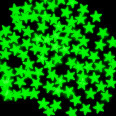 Stickers Neon Estrellas Verdes