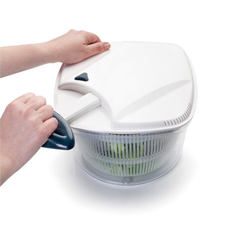 Centrifugadora de Verduras de Acrílico 26 cm 5 Litros White Centrifugadora de Verduras de Acrílico 26 cm 5 Litros White