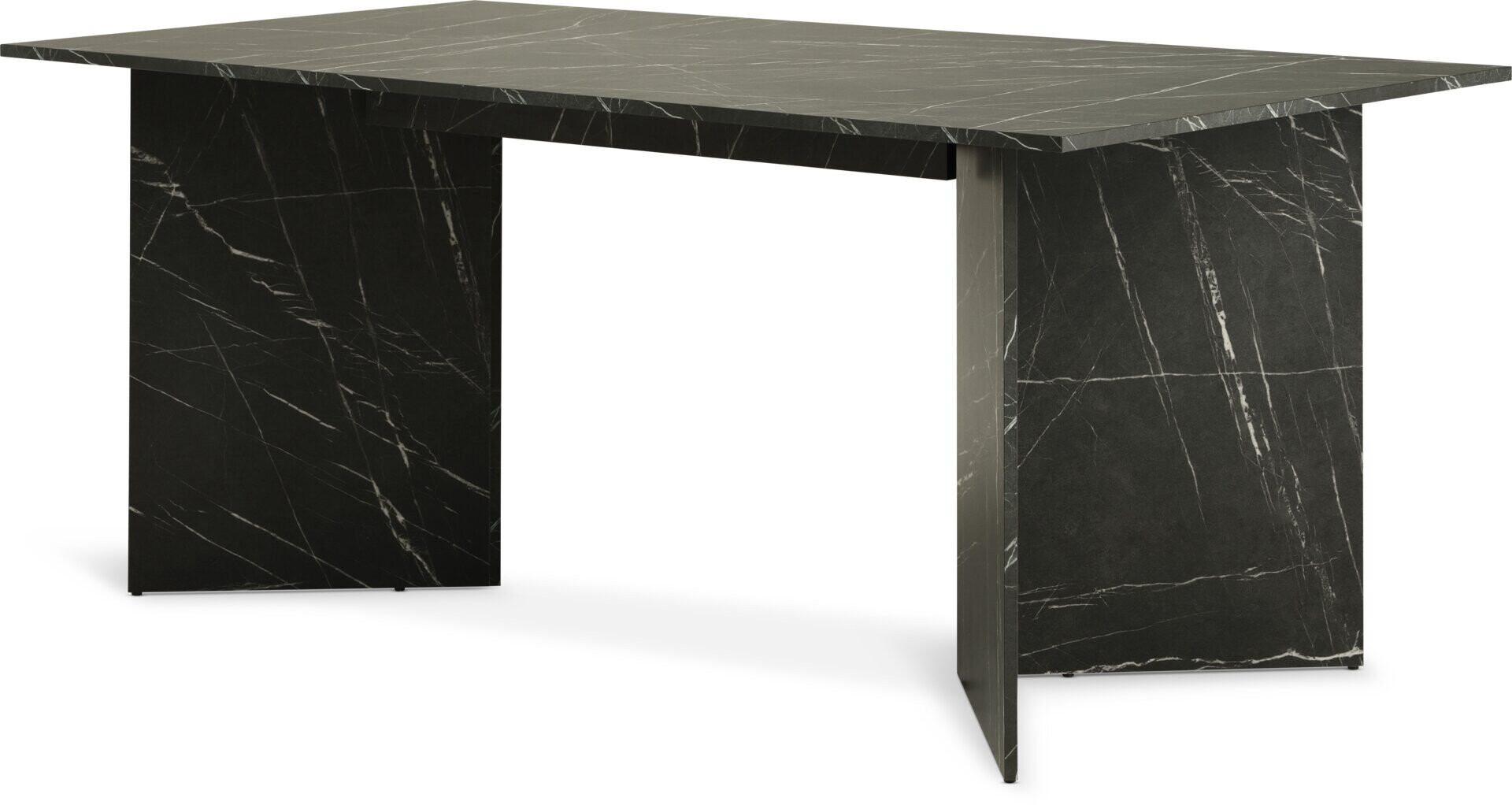 Mesa de comedor KRONDAL 90x180 mármol negro 