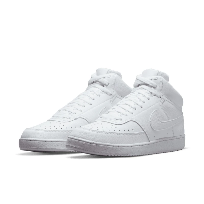 Championes Court Vision Alto de Hombre Blanco