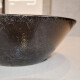 Bacha Rustica Eliptica De 35X12Cm Color Negro 000