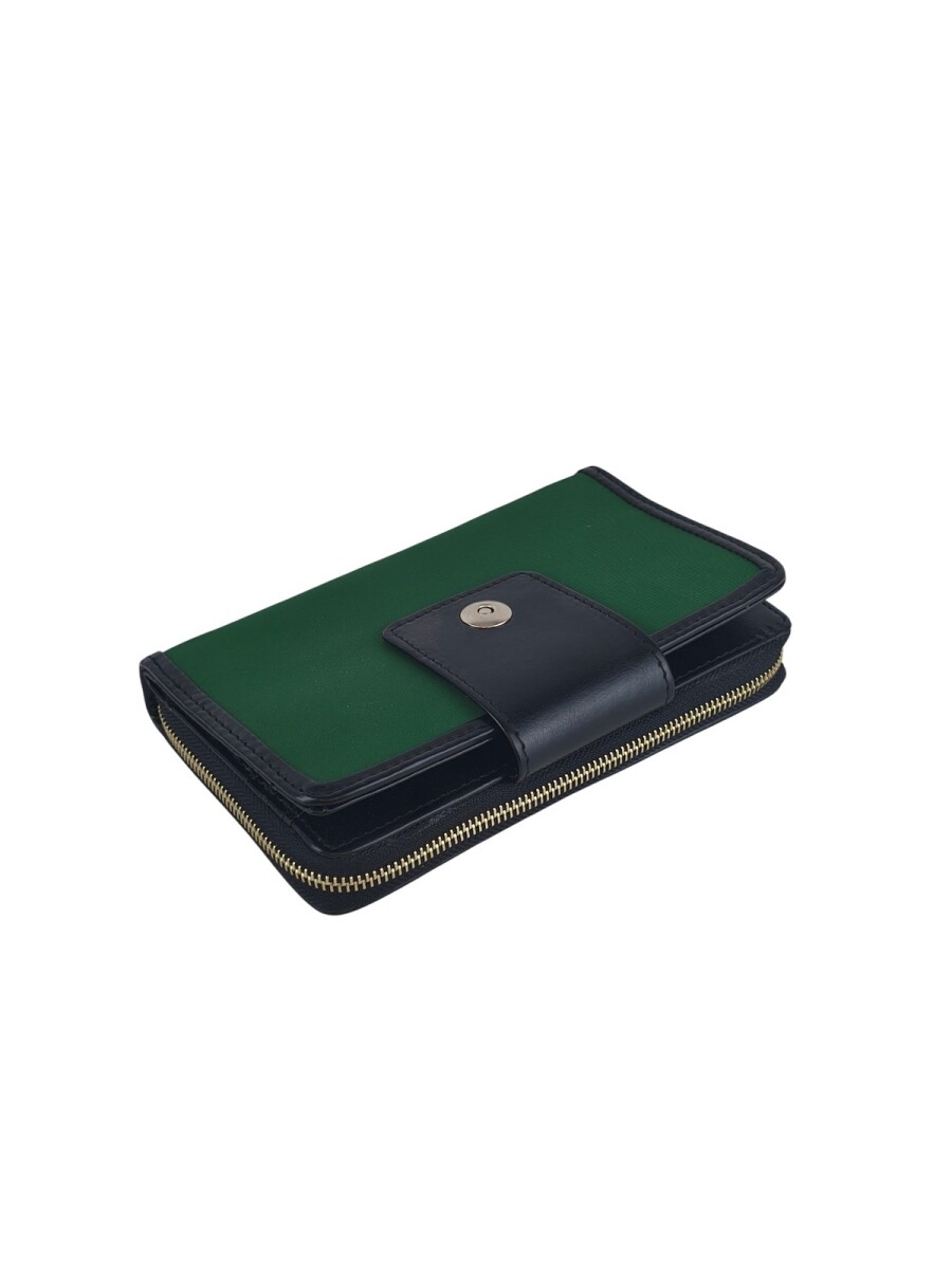 Monedero con tarjetero - verde 