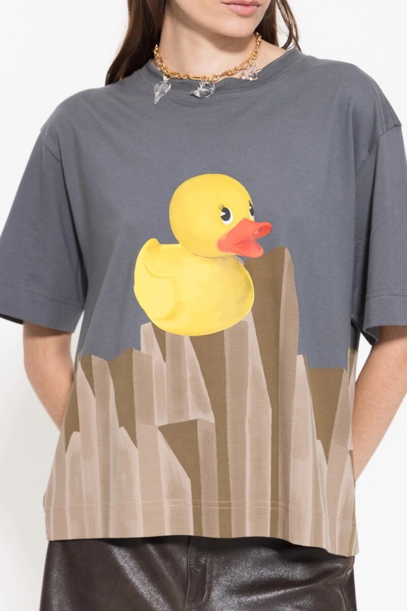 REMERA DUCK Gris