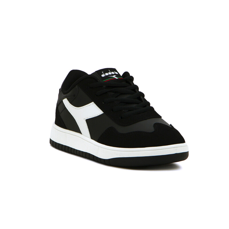 Championes Casuales Mujer Diadora Wind Negro-Blanco