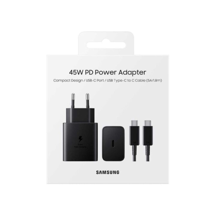 SAMSUNG CARGADOR USB-C 45W 5A 1.8M UNID. única