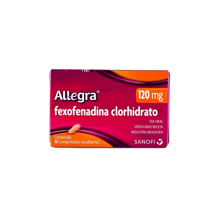 ALLEGRA 120 MG. CJ X 10 COMP. única