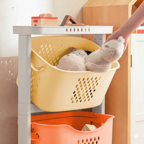 Organizador Estante Móvil Carrito Cocina Juguetes Multicolor