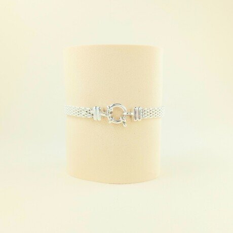 Pulsera de plata 925 y double en oro 18 ktes, Modelo, PANTER FINO. Pulsera de plata 925 y double en oro 18 ktes, Modelo, PANTER FINO.