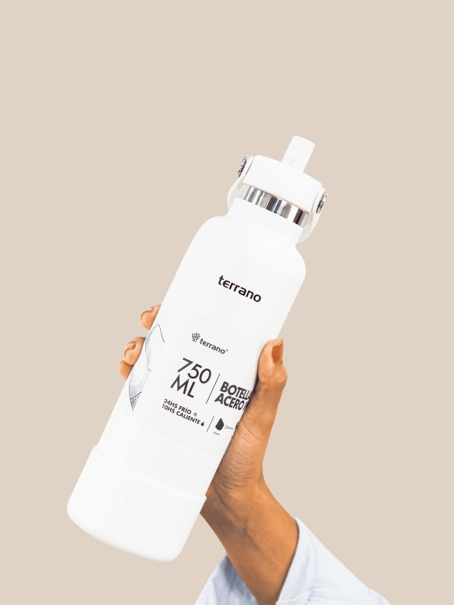 Botella Térmica con Pico 750mL. - Blanco 