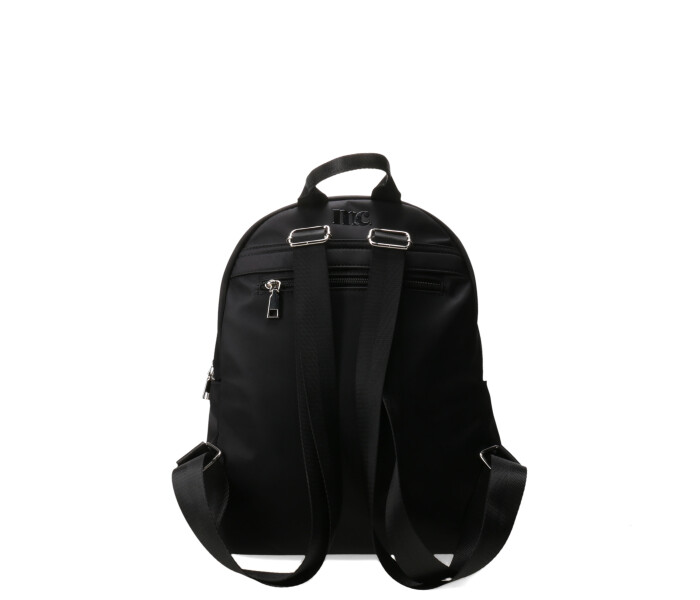 Mochila Miss Carol Tevi Con Cierre Adelante Negro