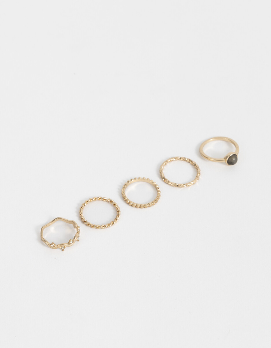 Sets De Anillos Con Piedra 