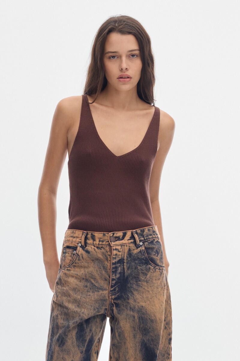 Musculosa Amy - Brown 