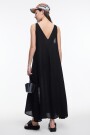 VESTIDO ESCOTE V Negro