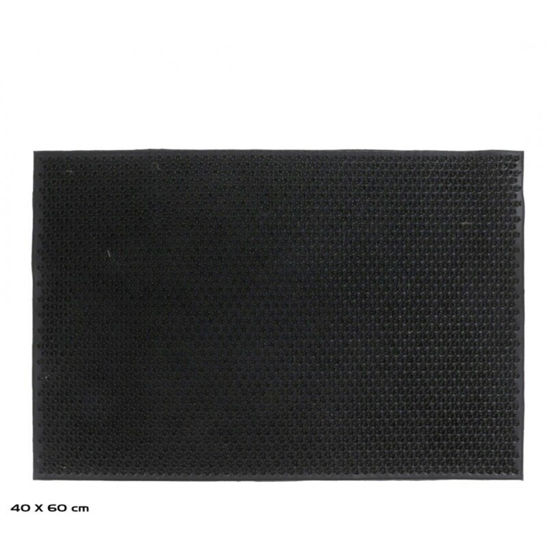 Felpudo Goma Black 40x60Cm FELPUDO GOMA BLACK 40X60CM