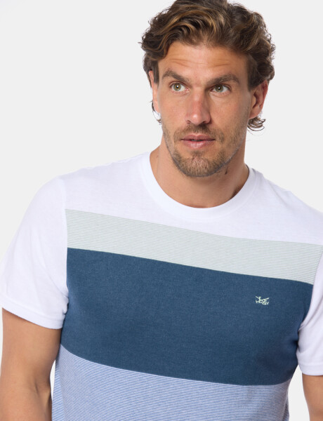 REMERA RAYADA Azul