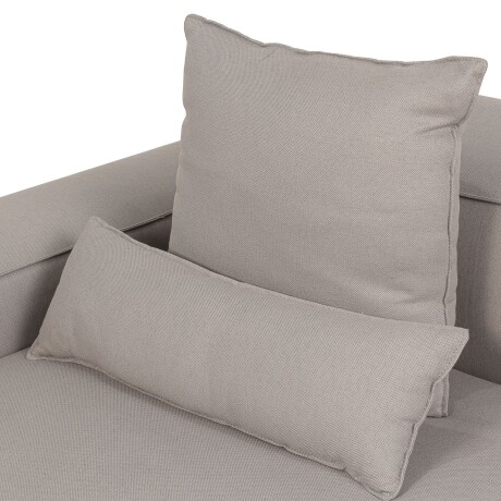 SOFÁ KAI 1 CUERPO TELA GRIS MODULAR CHAISE CON BRAZO DERECHO