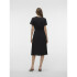 VMJOSIE SS CALF SHIRT DRESS WVN GA BLACK