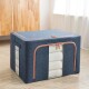 Caja Organizadora Plegable Con Estructura Metalica Color Azul Talle M Caja Organizadora Plegable Con Estructura Metalica Color Azul Talle M