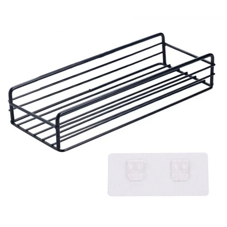 Estante Organizador Soporte Autoadhesivo Sin Tornillos Negro
