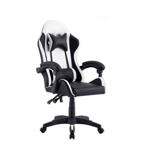 Silla Gamer Max, Blanco/Negro Silla Gamer Max, Blanco/Negro