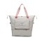 Bolso Viaje Plegable Impermeable Con Enganche Para Valija Color gris con corre gris