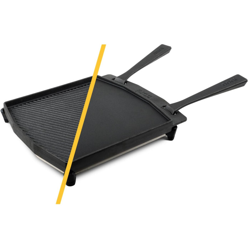 Sartén dual para grillar y liso de hierro fundido Ooni Sartén dual para grillar y liso de hierro fundido Ooni