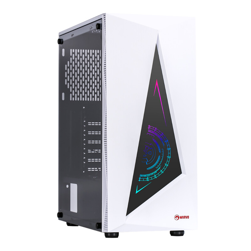 Gabinete Gaming Marvo Ca-119 Panel RGB Mid Tower Atx Gabinete Gaming Marvo Ca-119 Panel RGB Mid Tower Atx