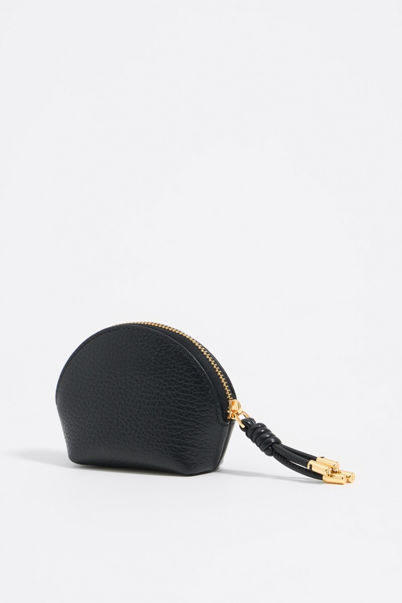 MONEDERO PIEL Negro