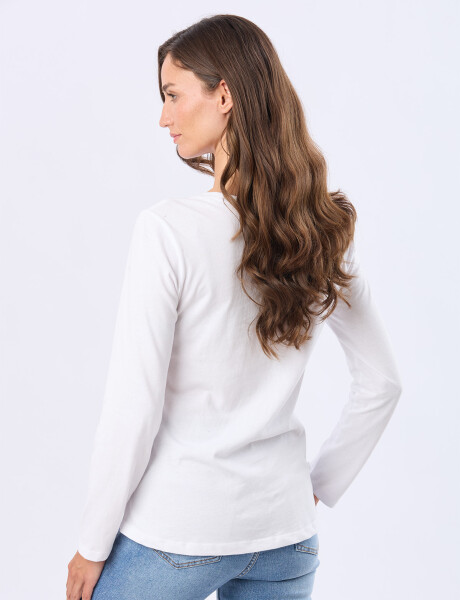 REMERA BÁSICA DE ALGODÓN Blanco