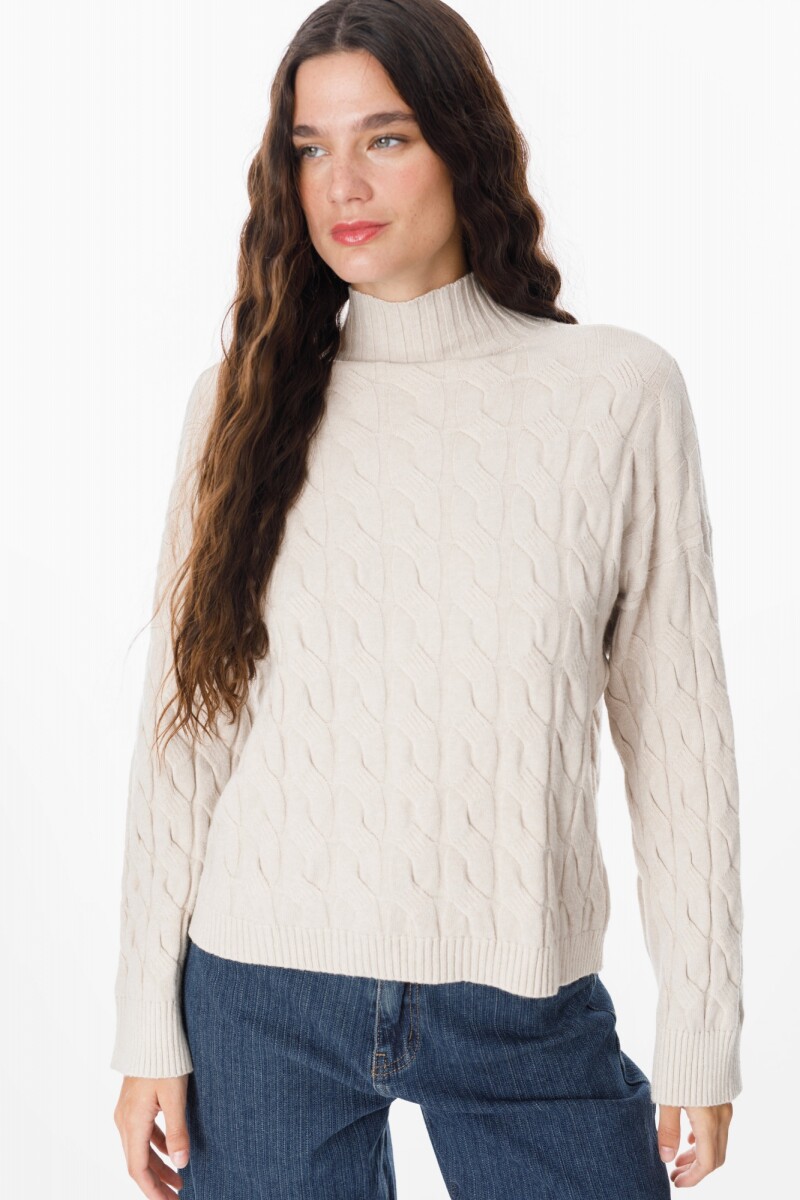 Sweater Liquen Beige