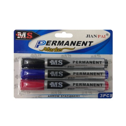 OUTLET Marcador permanente grueso 3pcs blister (MS016) Outlet Marcador Permanente Grueso 3pcs Blister (ms016)