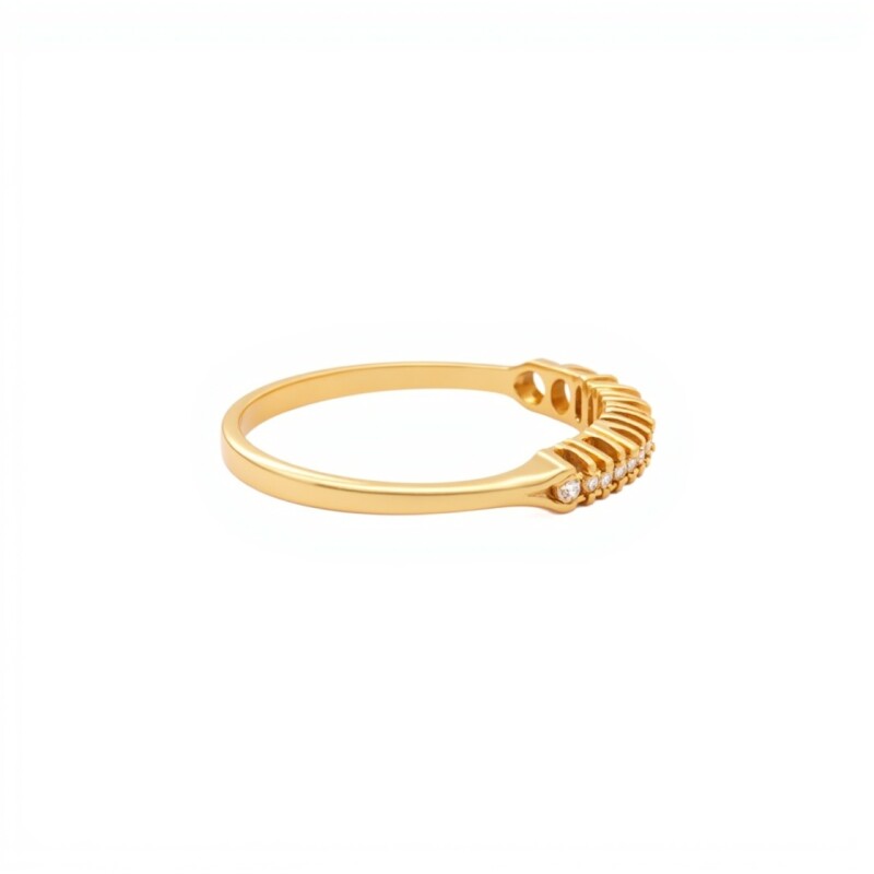 Anillo-Oro bajo-Piedra zirconia-AN8014 conpiedra