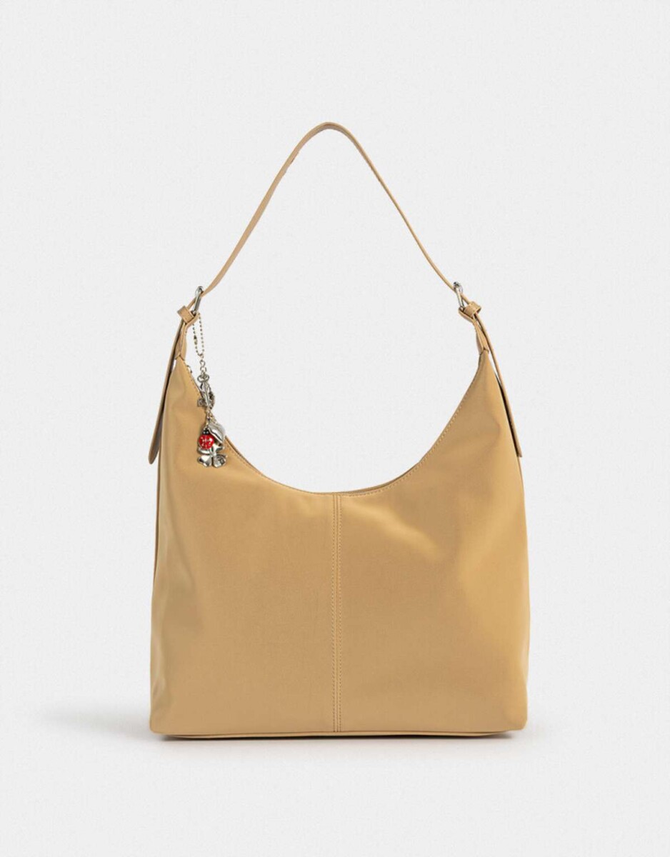 Cartera Saca Con Charm - Marron Beige 