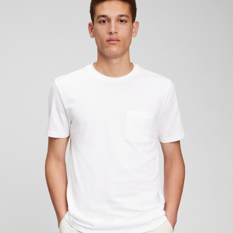 SS PKT T ORGANIC OPTIC WHITE