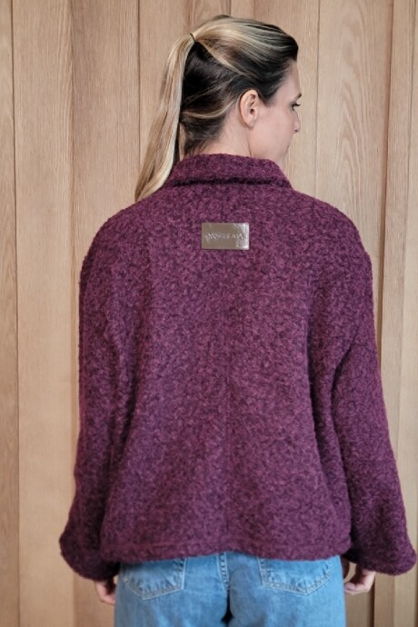 Chaqueta Manhattan Corderito Bordeaux