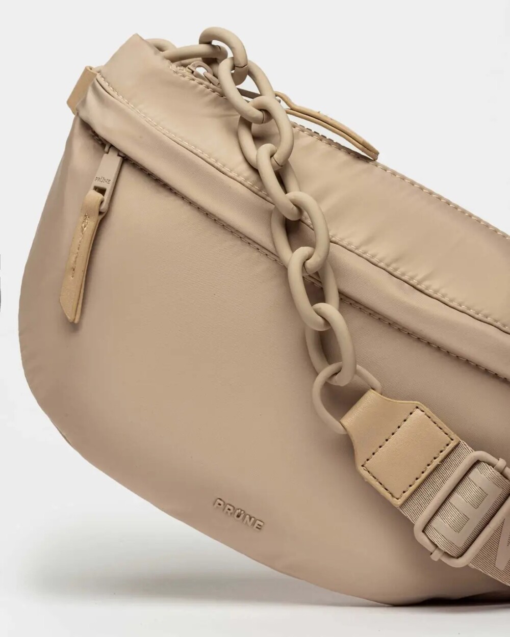 Riñonera Male Nylon Negro Taupe