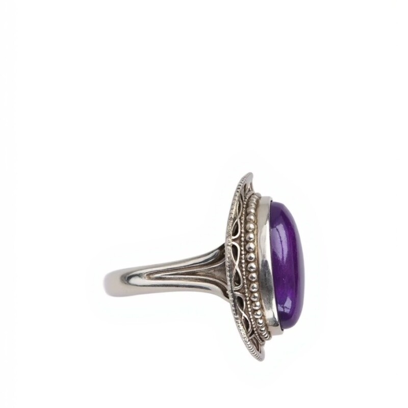 Anillo Oval Amatista Imperial . Plata 925 - AN4752 sinpiedra