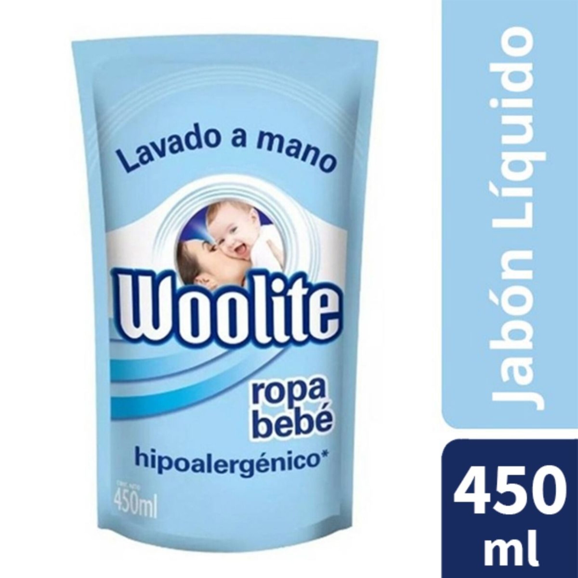 Jabón Líquido Woolite para la Ropa del Bebé Lavado a Mano Repuesto 450 ML —  Coral