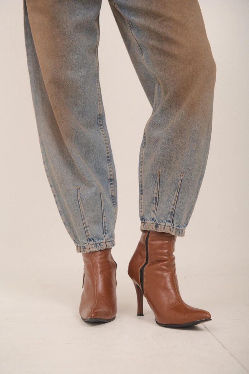 JEAN SLOUCHY LIGHT DIRTY Marron