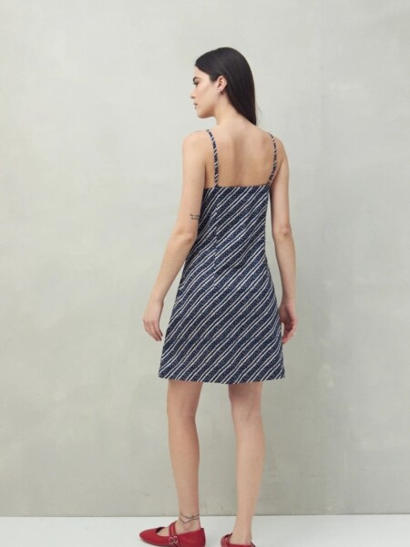 VESTIDO D.CASSIN BAMBU AZUL