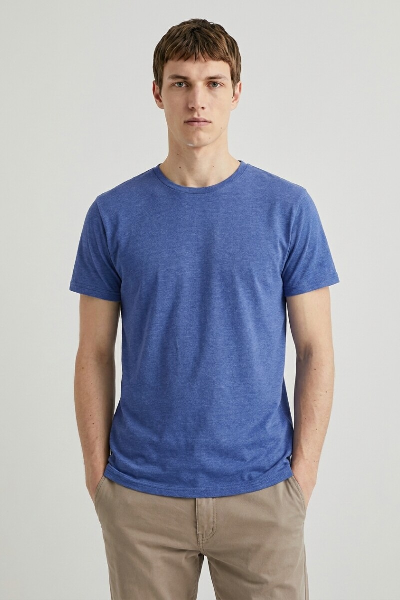 Remera cuello redondo ICONIC 150 AZUL MARINO