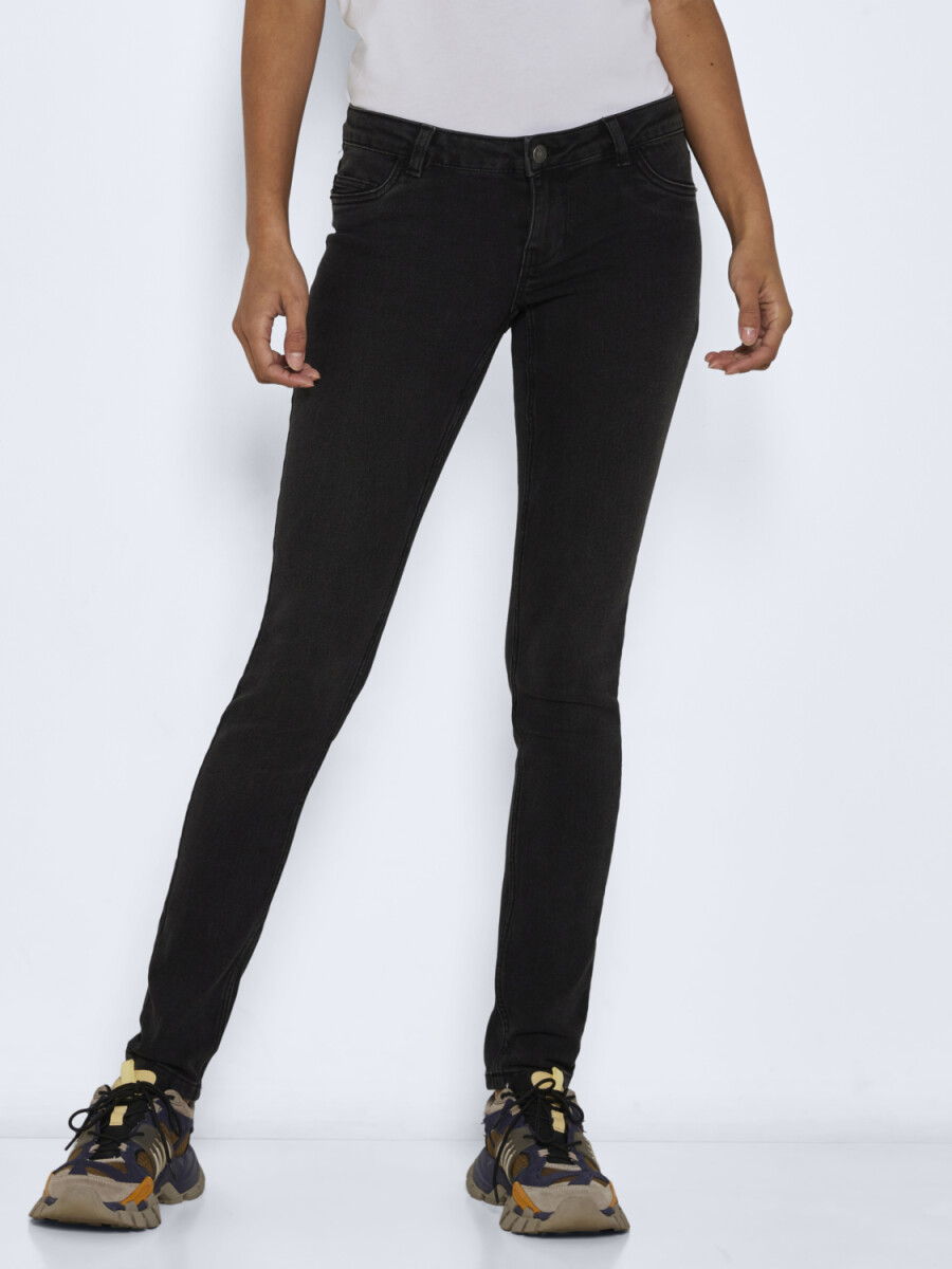 Nmgala Low Skinny Jeans Vi248bl - Black Denim 