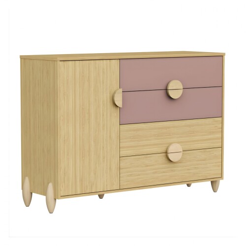 Cómoda Zapatera 4 Cajones 1 Puerta - Gracia Rosa