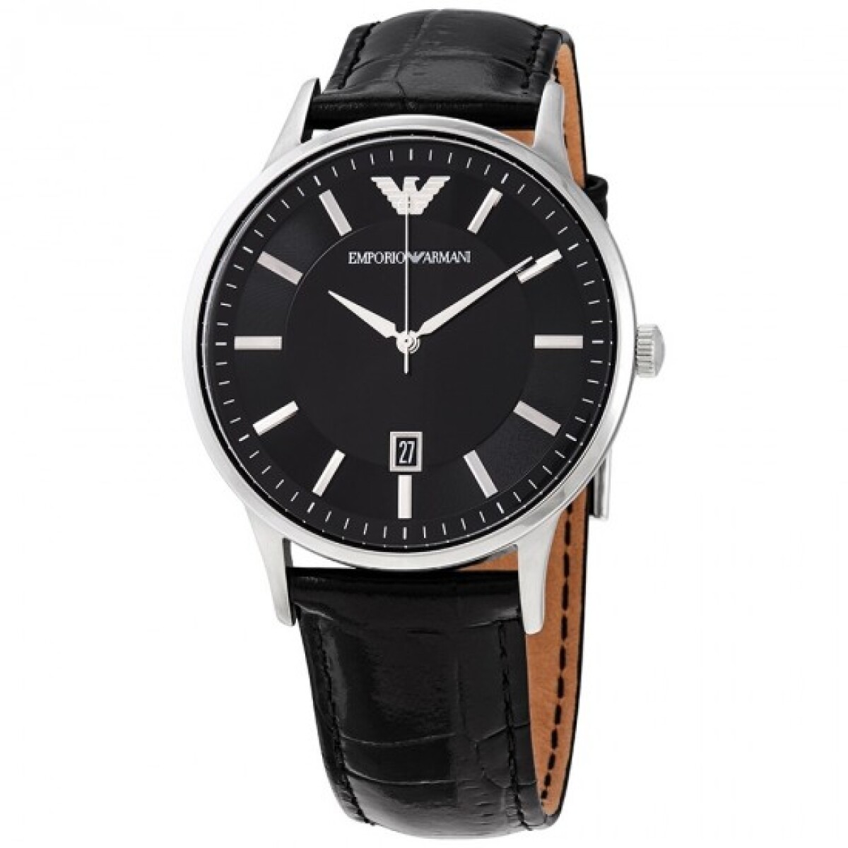 Reloj Emporio Armani Fashion Cuero Negro 