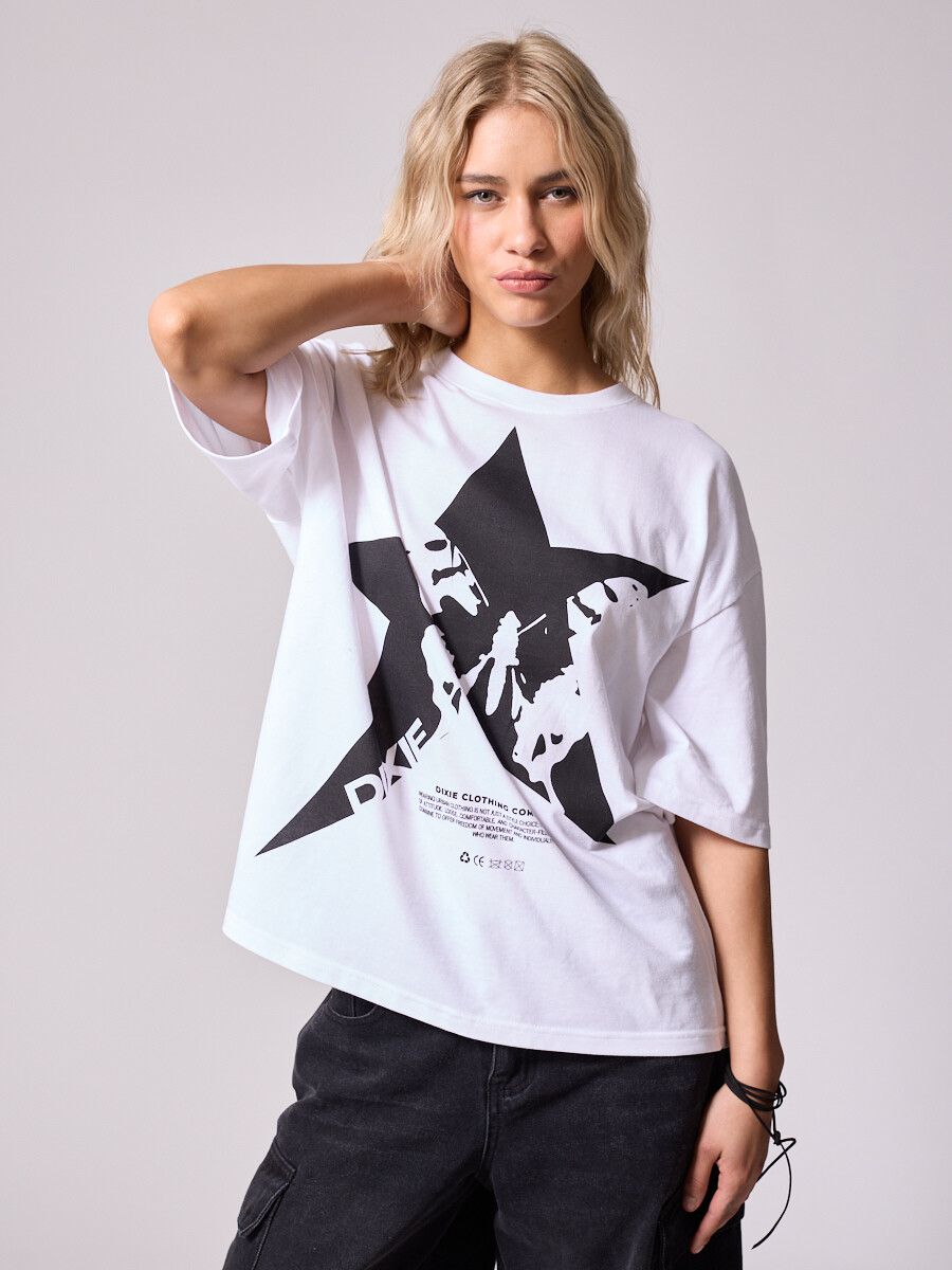 T-SHIRT BETY DIXIE Blanco