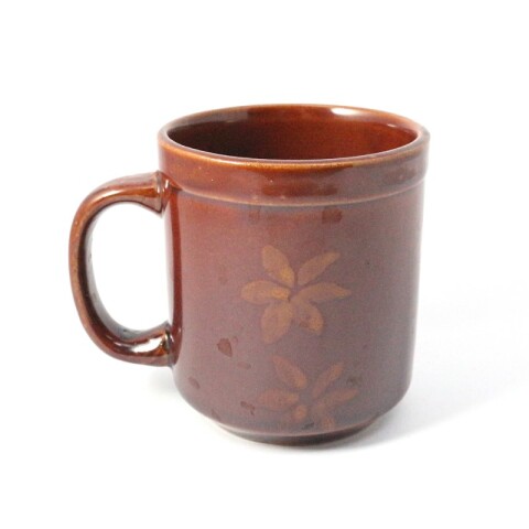 WEB-OUTLET Taza de ceramica marron 8x8,5cm(MU3587) Unica