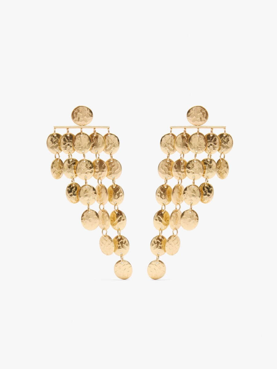 Pendientes Largos Con Degradé dorado