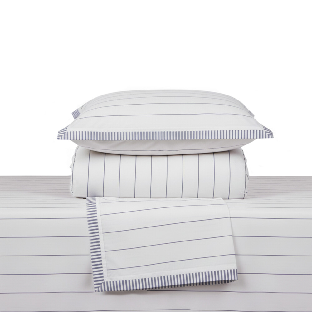 Juegos de Sabanas 1 Plaza 200 Hilos Nina - Pilar Rayas Azul