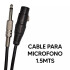 Cable Para Micrófono 1.5mts 1/4 CABLE MICROFONO 1.5M LABO *******