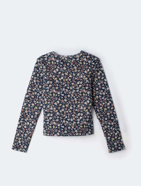 BLUSA MANGA LARGA INFANTIL CON ESTAMPADO MULTICOLOR